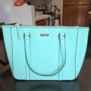 Kate Spade Aqua Blue Tote Bag